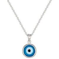 Seol + Gold Sterling Silver Evil Eye Glass Necklace