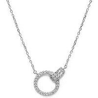 Say It With Double Circle Of Life Necklace - Silver
