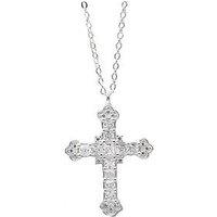 Say It With Luxe Cross Necklace - Silver