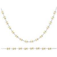 Say It With Kiss Tennis Gift Set - Silver & Gold