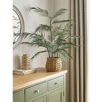 The Very Collection Faux Palm Plant In Woven Basket