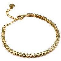 Say It With Luxe Half Tennis Bracelet - Yellow Gold