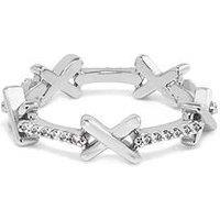 Say It With Kiss Ring - Silver