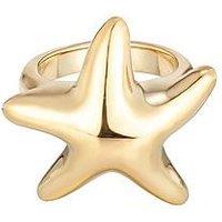 Seol + Gold 18Ct Gold Plated Chunky Starfish Ring