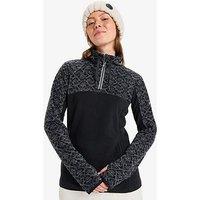 Roxy Womens Skiing Sayna Half Zip Technical Fleece - Black