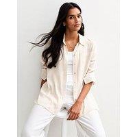 New Look Pattern Striped Long Sleeve Top - Brown