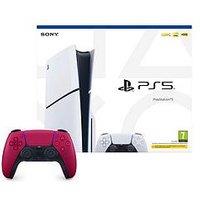 Playstation 5 Disc Console & Additional Dualsense Wireless Controller - Cosmic Red
