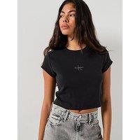 Calvin Klein Jeans Monogram Baby T-Shirt - Black