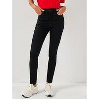 Calvin Klein Jeans High Rise Skinny Jeans Ck Classic - Black