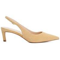 Dune London Celinna Suede Sling Back Heel - Sand