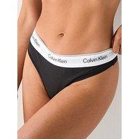 Calvin Klein Icon Cotton Modal Thong - Black