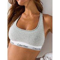 Calvin Klein Icon Cotton Modal Unlined Bralette - Grey Heather