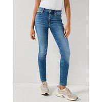 Calvin Klein Jeans High Rise Skinny Jeans - Blue