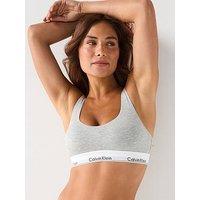Calvin Klein Icon Cotton Modal Lightly Lined Bralette - Grey Heather
