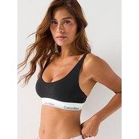 Calvin Klein Icon Cotton Modal Lightly Lined Bralette - Black