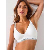 Calvin Klein Icon Cotton Modal Maternity Lightly Lined Triangle Bra - White