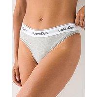 Calvin Klein Icon Cotton Modal Thong Underwear - Grey Heather