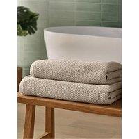 Silentnight Popcorn Waffle Hand Towel - 2 Pack