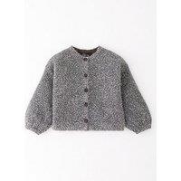 The Very Collection Girls Sparkle Cardigan - Charcoal