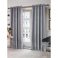 Very Home Wave Lined Eyelet Curtains