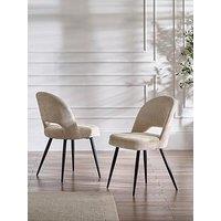Julian Bowen Set Of 2 Ella Dining Chairs - Calico