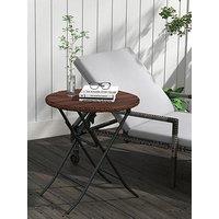 Outsunny Foldable Rattan Outdoor Coffee Table, Brown