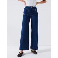 Only Madeline High Waist Denim Jeans - Blue