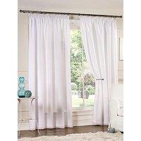 The Very Collection Lined Voile Pencil Pleat Curtains
