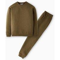 The Very Collection Boys Sweatshirt And Jogger Set - Khaki