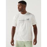 New Balance Mens Linear Graphic Tshirt - Grey