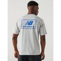 New Balance Mens Woven Label T-Shirt - Grey