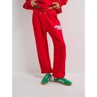 Peach Fit Womens Cosy Dept Jogger - Red