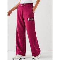 Peach Fit Womens Ivy Straight Leg Jogger - Dark Red