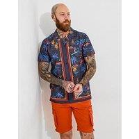 Joe Browns Paradise Short Sleeve Shirt - Navy