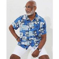 Joe Browns Summer In Santorini Short Sleeve Shirt - Blue