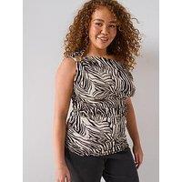 V By Very Curve Off The Shoulder Top - Print