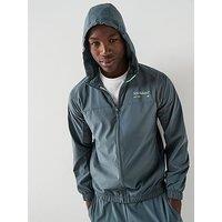 New Balance Mens Reimagined Woven Graphic Jacket - Grey