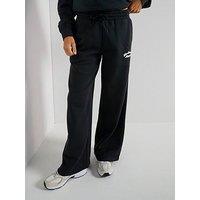 New Balance Womens Heritage Fleece Wide Leg Pant - Black