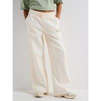 New Balance Womens Heritage Fleece Wide Leg Pant - Beige