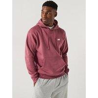 New Balance Mens Sports Essential Fleece Hoodie - Burgundy