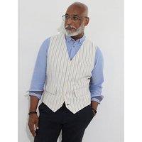 Joe Browns Men's Striped Linen Blend Suit Waistcoat