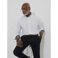 Joe Browns Delightful Detail Collar Long Sleeve Shirt - White