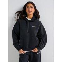 New Balance Womens Reimagined Fleece Oversized Hoodie - Black
