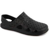 Totes Solbounce Sling Back Clog Sandals - Black