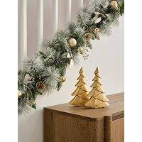 The Very Collection Flocked Foliage 9Ft Christmas Garland