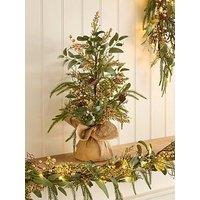 Very Home Mistletoe And Gold Berries Tabletop Christmas Tree - 60 Cm
