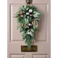 Very Home Nordic Teardrop Christmas Wreath - 70 Cm