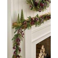 Very Home Apple And Berry Christmas Garland - 6Ft