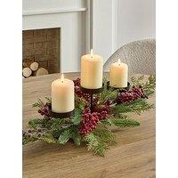 Very Home Foliage And Berries Table Centre Christmas Decoration
