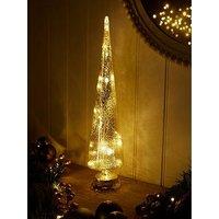 The Very Collection Tapered Mercury Glass Pre Lit Christmas & Tree Ornament